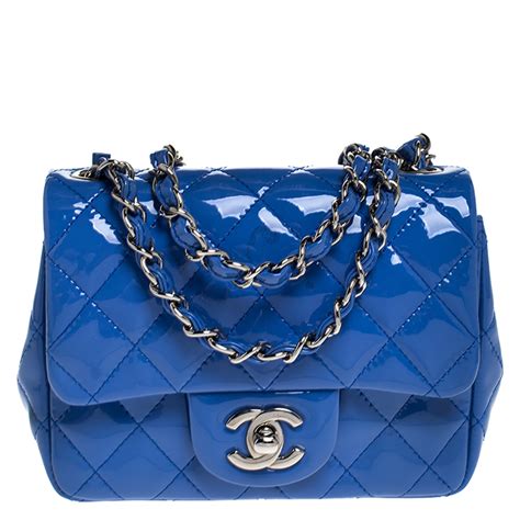 chanel mini flap blue